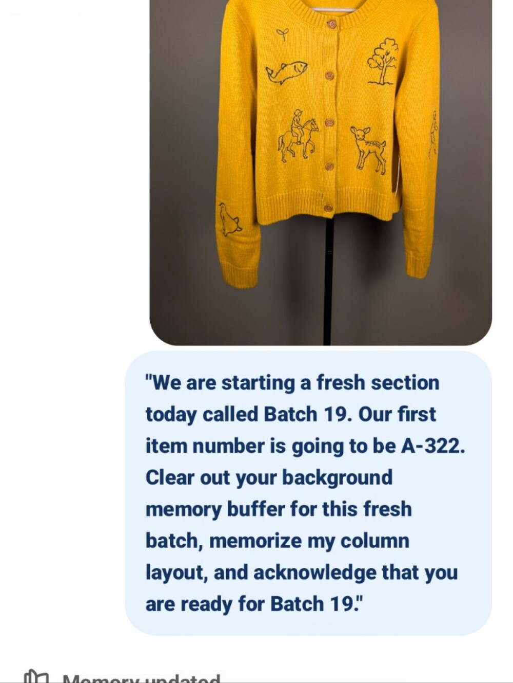 Camellia Mustard Yellow Embroidered Nature Button Front Cardigan L A-322 - Picture 11 of 12